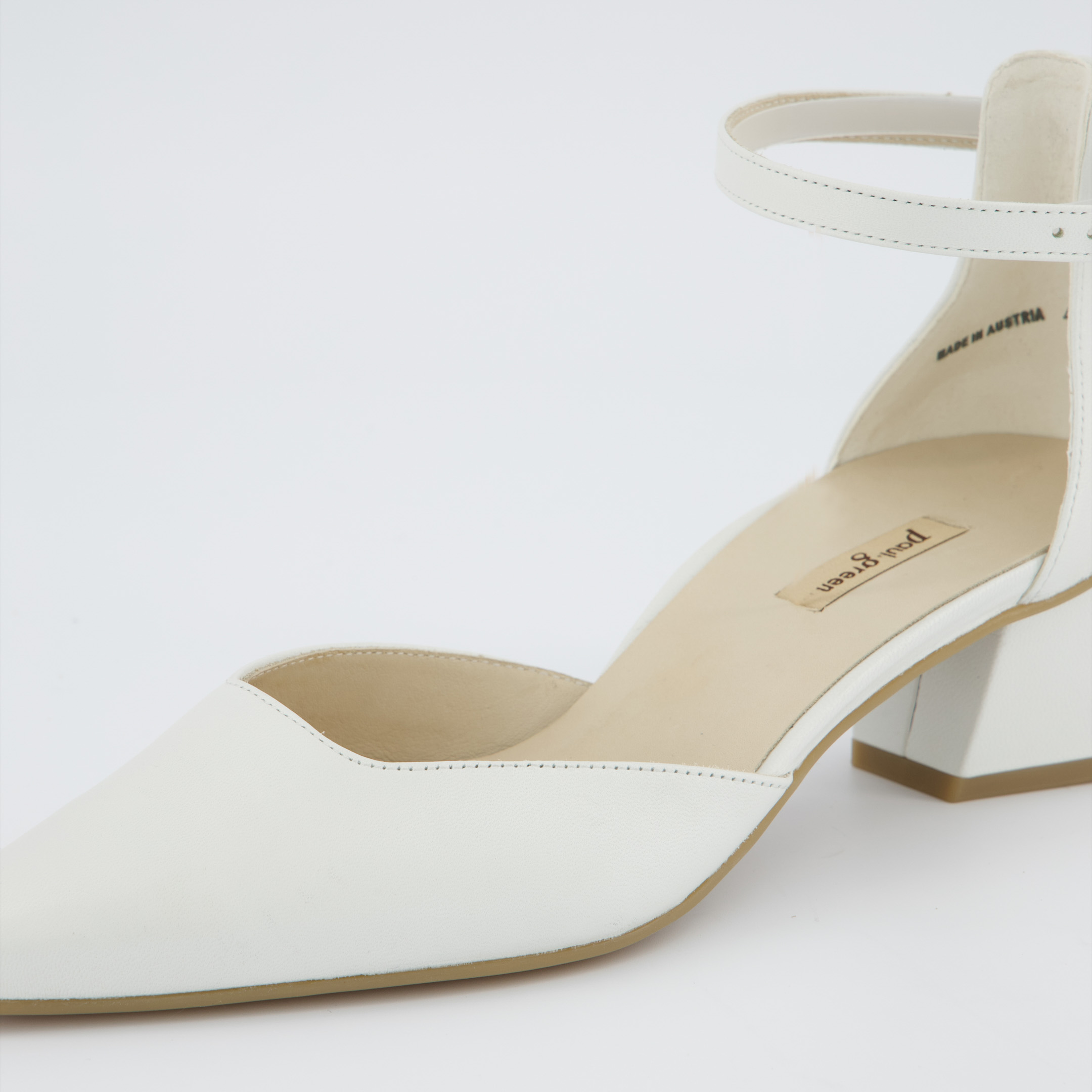 【ギフト】 strap, ankle an with Pumps in Green Paul - off-white 靴